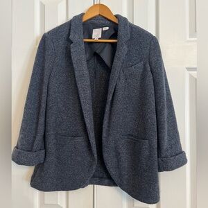 Lauren Conrad Knit Blazer size 16 with Shawl Collar, cuff/bracelet sleeves